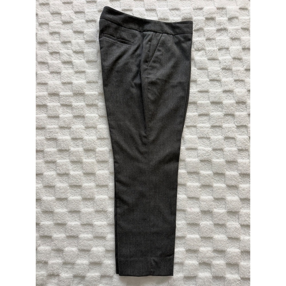 Talbots Petites Gray Wool Blend Side Zip Dress Pants Size 10P Straight Leg -EUC - Picture 2 of 14